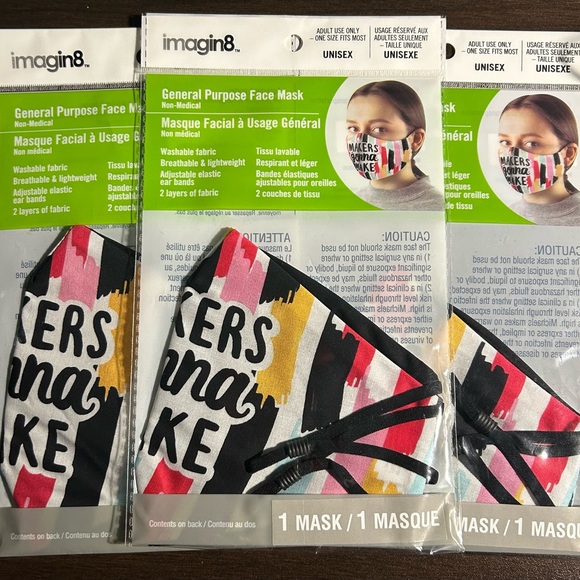 Lot of 3 Adult Use Only Unisex face masks - Picture 2 of 4